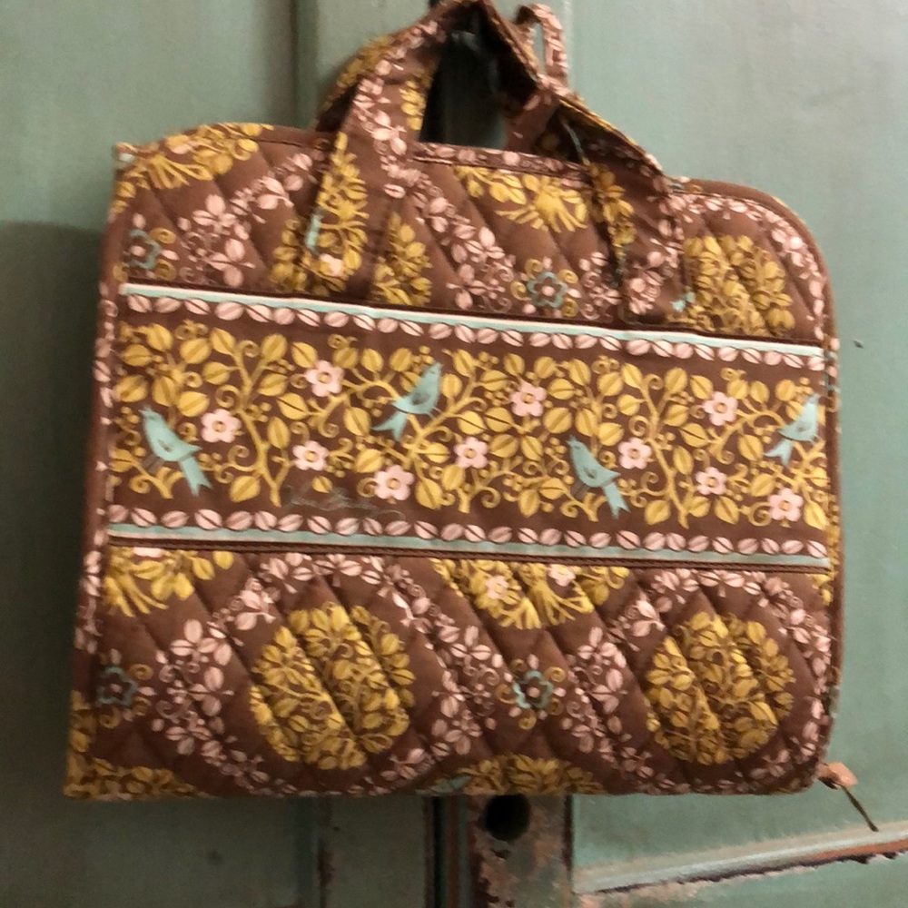 Vera Bradley hanging makeup travel bag organizer
